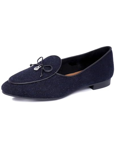 Image of Nautica Woman Flat Loafers Luxury Designer Penny Shoes Slip On Ballet Comfortable Everyday Moccasins for Work Office Outdoor