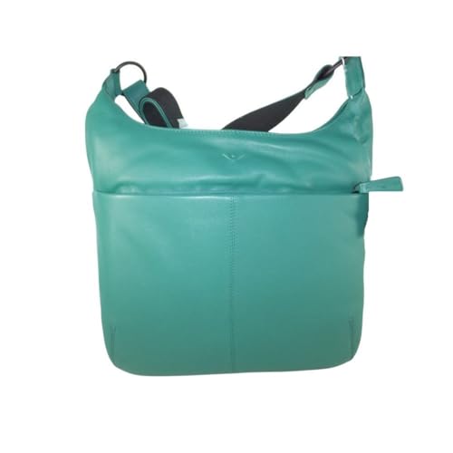 Sac à bandoulière en cuir vert Voi Leather Design pour femme