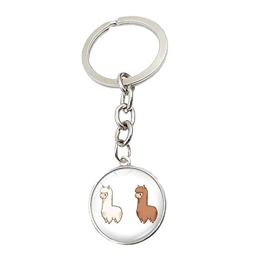 Cute Alpaca Keychain Schoolbag Pendant Handbag Wallet Pendant Backpack Pendant New Year School Season Gift Girl Friend