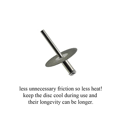 Yuyuvan 25Mm Diameter Diamond Cutting Wheel With 2.35Mm Mandrel Smooth Cut Through Tidy Operation Less Heat Diamond Coated Disc 5 Pcs For Dremel Rotary Tool Cut Stone Glass Ceramic Tile #TOP5