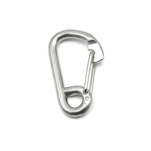 XIZONLIN Stainless Steel Carabiners Clip M6-M12 Spring Snap Hook Keychains Backpack Buckle for Camping Hiking Traveling Outdoor Activities Durable - Image 3