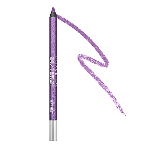 Urban Decay Stoned Vibes 24/7 Glide-On Eyeliner Pencil, Raw Energy - Purple Metallic with Blue Shift - Award-Winning, Waterproof Eyeliner - Long-Lasting, Intense Color