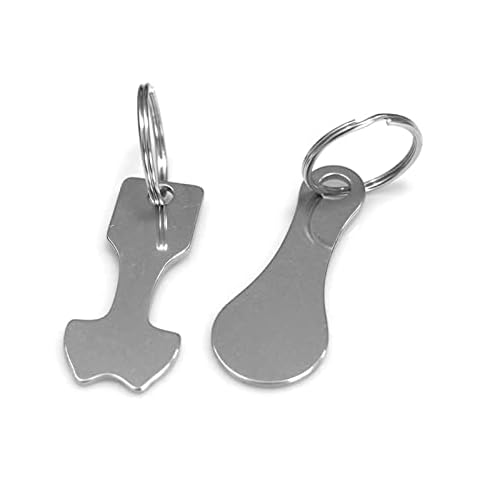 XIXKOLYU 2 Paquetes de removedor de Carrito de Compras de Metal Moldeado para Todos los carritos de Compras Cover