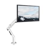 FLEXISPOT ガス圧式モニターアーム17-30インチモニター対応 大型対応 F8L (白, モニター一面)