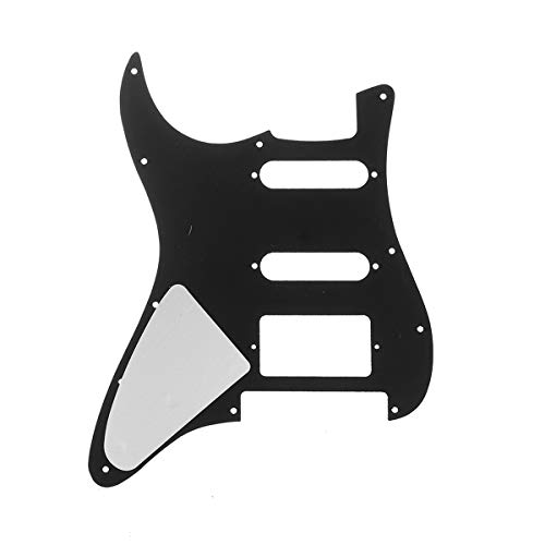 Musiclily Pro 11 Trous Strat HSS Floyd Bridge Cut Pickguard Guitare de style Moderne pour USA/Mexique Made Fender… - Les Beatles, Paul McCartney, John Lennon, RIngo Starr, George Harrison Musiclily Pro 11 Trous Strat HSS Floyd Bridge Cut Pickguard Guitare de style Moderne pour USA/Mexique Made Fender… – Image 3