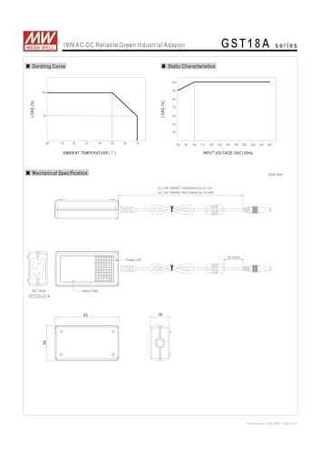 Image of 5V 3A 15W 3-Wire AC-DC High Reliability Industrial Desktop Power Adapter 2.1mm Plug Level VI