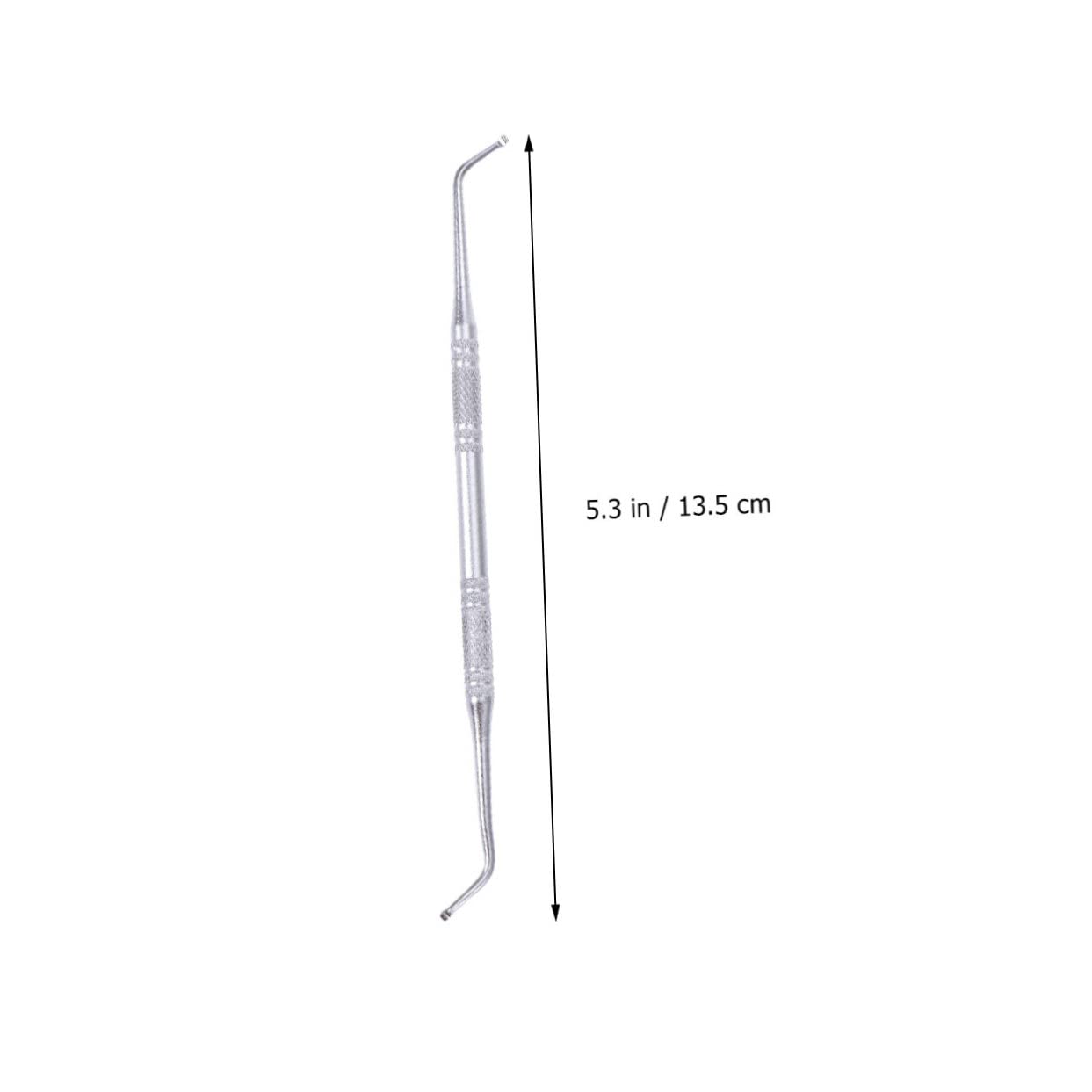 IWOWHERO Essential Nail Care Tools 2pcs Stainless Steel Cuticle Remover Nail Shaver Double-sided Spoon for Family