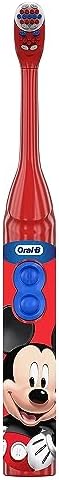 Oral-B Kid's Battery Toothbrush Featuring Disney's Mickey Mouse, Soft Bristles, for Kids 3+