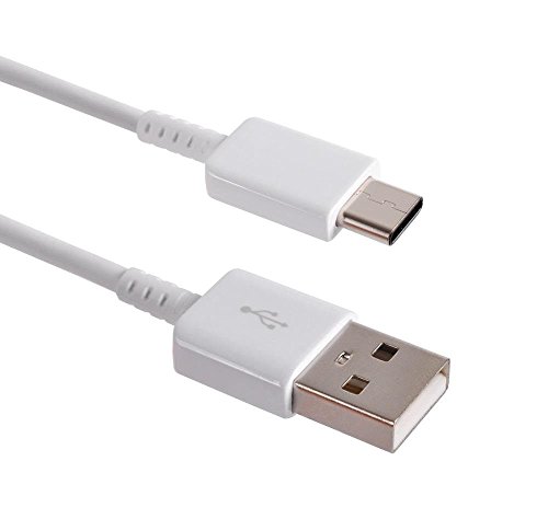 Samsung Cabo de carregamento de dados USB-C para Galaxy S9/S9+/Note 9/S8/S8+ - Branco - EP-DG950CWE-