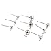 Produktbild Nologo SNUIX Edelstahl-Entdeckung Ohrstecker Grund Pins Stoppers Connector for DIY Schmucksachen, die Versorgungsmaterialien 4mm 30Pcs / Lot 3/4/5/6 mm 316 (Farbe : 3mm, Size : One Size)