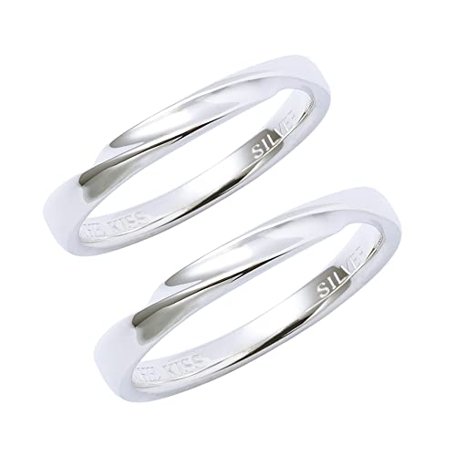 [�U�E�L�b�X] THE KISS SR1845-P (14��/20��) �V���o�[ �y�A�����O 2�Z�b�g �V���v�� �����w�� �J�b�v�� �L�O�� ���b�s���O �{�b�N�X�t�� ���j�Z�b�N�X