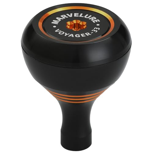 MARVELURE Power Knob 1.3''-1.5'' (33-38 mm) Compatible for Shimano Stella Stradic Vanford Nasci FC/FD, Daiwa Exist LT Fuego LT, Spinning Reel Handle Replacement Knob (Black Gold, 33 mm)
