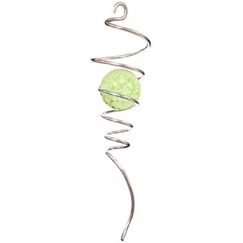 Glowing Silver Spiral Tail Garden Wind Spinner Cover