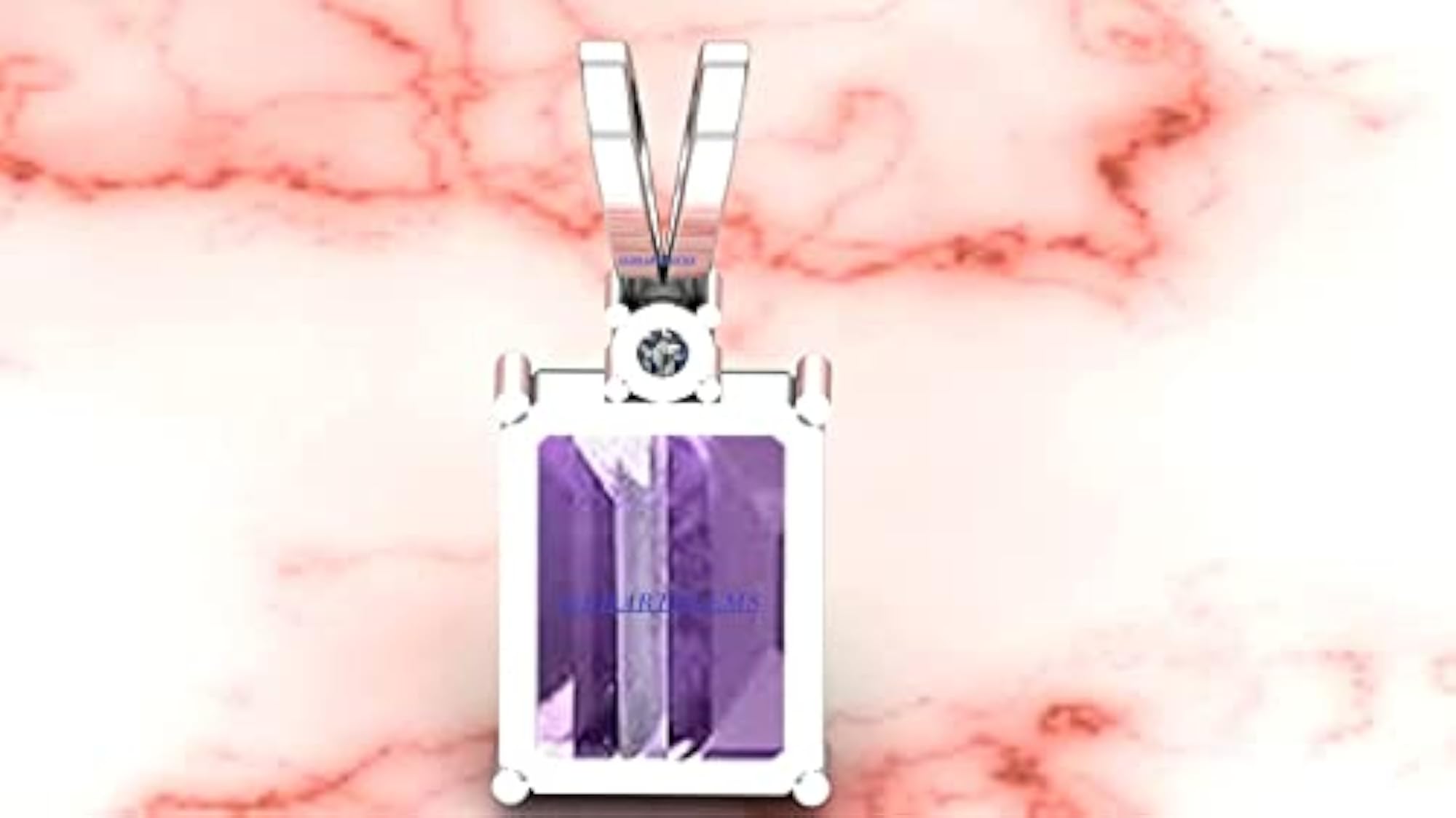 6.25 Ratti Amethyst Purple Crystal Stone Pendant Locket