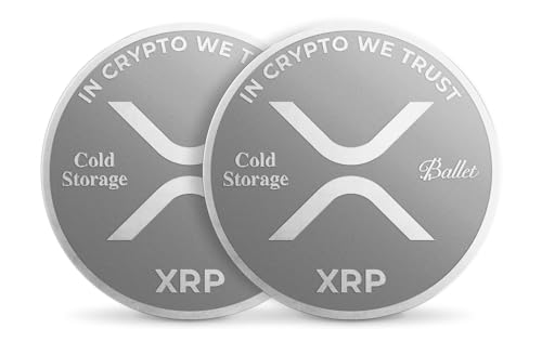 Monedas físicas XRP Ballet sin frase de semilla ni componentes electrónicos para máxima seguridad
