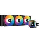 DeepCool LS720 Watercooling, radiateur de 360 mm, ventilateur PWM A-RGB de 120 mm avec fonction A...