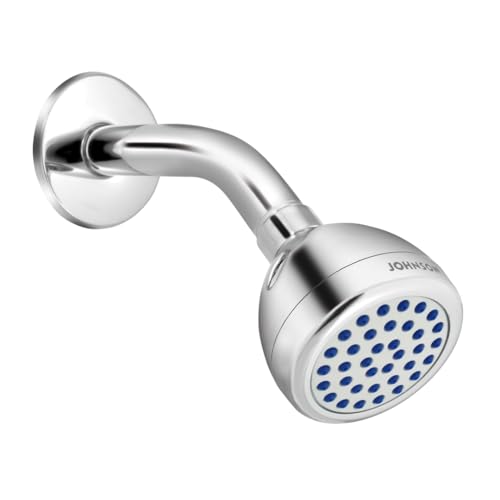 Johnson Myst Overhead Shower with Shower Arm | ABS Rain Flow Rotating 66mm long & 65.4mm wide rounded shower head with 129mm long shower arm| 1-Year Warranty (S0213CAMZ - Chrome) (B0D35TXM51) Amazon Price History, Amazon Price Tracker