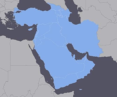 Middle East GPS Map for Garmin Devices
