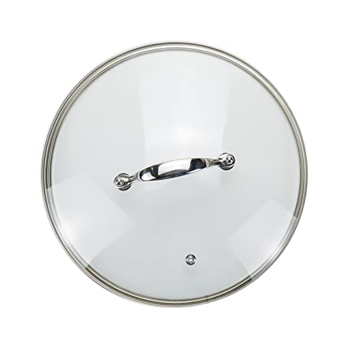 Tsnamay 10 Inch Clear Tempered Glass Pan Lid Replacement,Silver by Tsnamay - Used condition - US$16.40