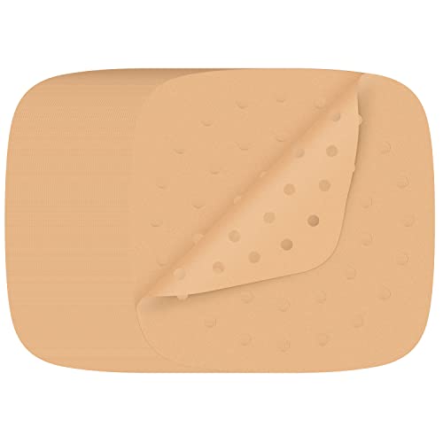 100 Blatt Backpapier, 23 x 23 cm, quadratisches Backpapier, ungebleichtes, perforiertes Pergamentpapier, antihaftbeschichtetes Dampfpapier (Pergamentpapier) Cover