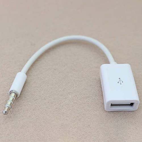 Cable 3.5mm macho a USB hembra con convertidor miniatura 3