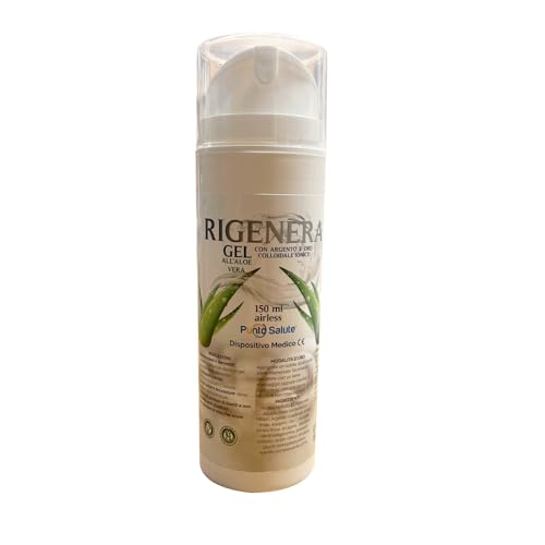 RIGENERA - Gel all' Aloe Vera con Argento colloidale ionico e oro colloidale ionico.