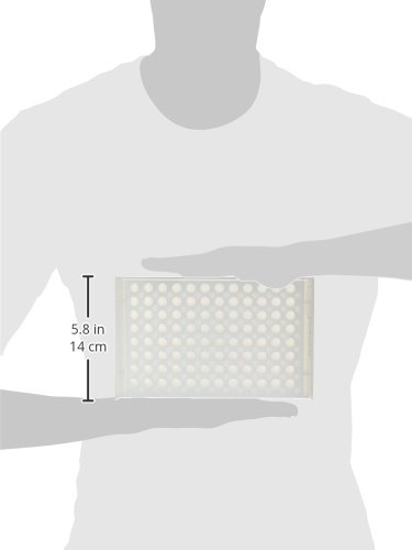 Camlab Plastics RTP/7110-96NC 96 Well Polypropylene Reversible Rack, Natural - Image 3