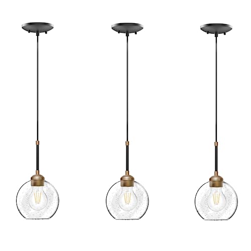 Buy NOTOC 3 Pack Modern Pendant Light Fixtures,Globe Pendant Light