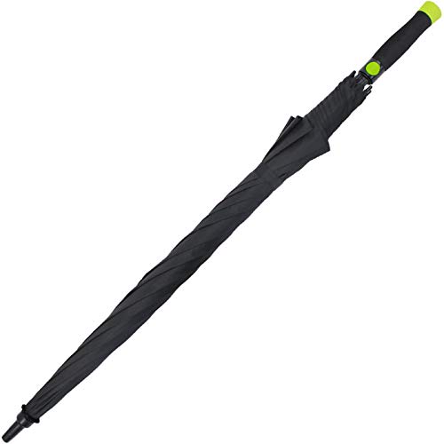 Paraguas automático XXL iX-brella negro que no se rompe con el viento 5
