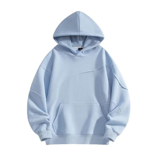 Sweat à capuche pour homme coupe large anti-froid pour morphologie forte