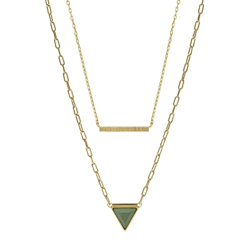Fossil Women's Gold-Tone Necklace, Color: 14K Gold Plated (Model: Ja7112710) #TOP11