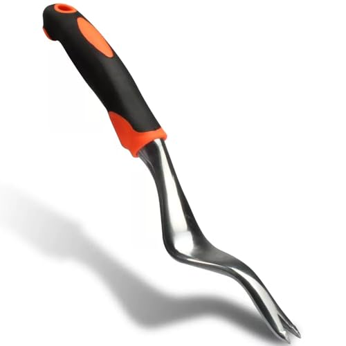 HAWCAFU Portable Hand Weeder Tool for Weeding Metal Durable Garden Tools Weed Puller Tool for Yard/Lawn/Farm