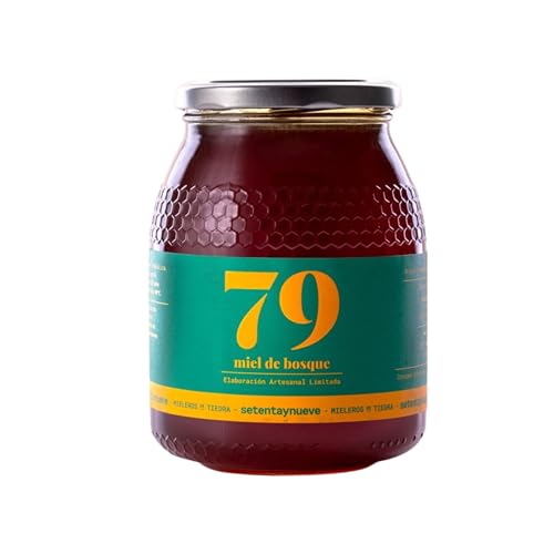 79 Setentaynueve - Miel de Bosque Natural Cruda | Mielatos de Encina y Roble | Sabor a Malta con Toque Salado | Origen: Tiedra y Arribes del Duero (1 kg)