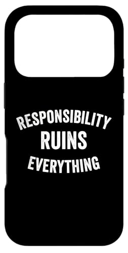 Sarcasm Responsibility Ruins Everything Funny �����Y �X�}�z�P�[�X iPhone 17 Pro �p