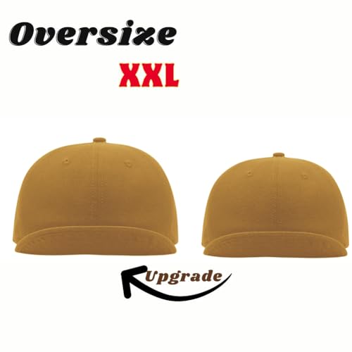 Image of FASHIXD XXL Up-Turn Short Brim Baseball Cap for Men Short Bill Trucker Hat Casual Peaked Cap