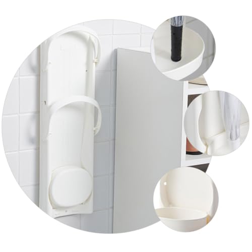 Soporte de paraguas de pared Toddmomy con bandeja de plástico resistente 5