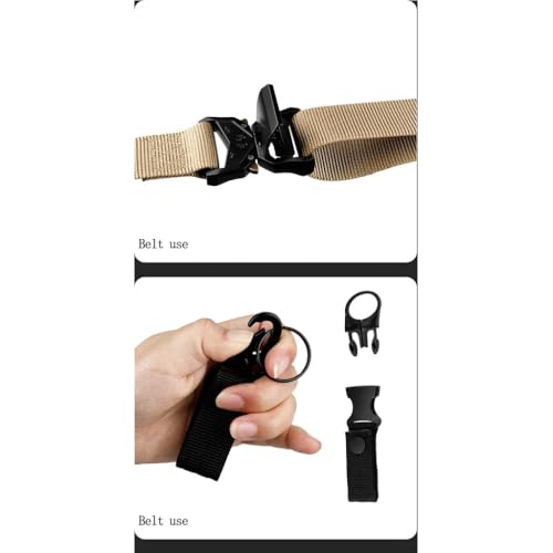 2-Pack Tactical Quick-Release Belt with Aluminum Alloy Buckle for Men's Outdoor Hunting Training Belts3