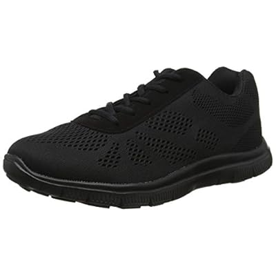 mens black walking trainers