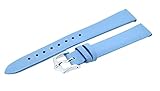 Leder Uhrenarmband Hirsch 03902181-18 Leder 18mm hellblau Cashmere 6084