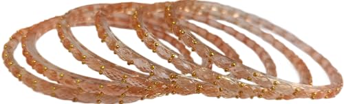 Image of JPS Plain and Glossy Finished Raindrop Glass Bangles Set for Women & Girls | Traditional Ethnic Chudi for Wedding, Party & Regular- Set of 12 Pcs of One Colour | Wedding Special