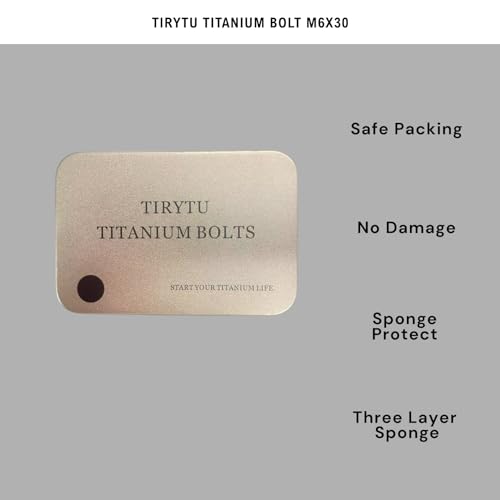 Image of M6x30mm Titanium Bolts, Black, 6PC