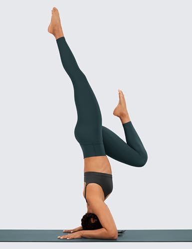 Image of CRZ YOGA Naked Feeling Leggings 25'' | Sleek, Decent Compression, Yoga, Hidden Waistband Pocket, for Women