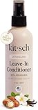 Kitsch Argan Milk Leave In Conditioner, Detangler Spray for Wavy, Fine, Dry & Damaged Hair, Sulfate-Free Frizz Control for Women, Men & Kids, Lightweight Moisturizer | Ideal Gifts for Women - 186ml