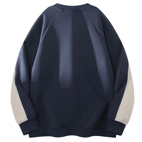 Pull homme col v en coton tricoté basique coupe ample