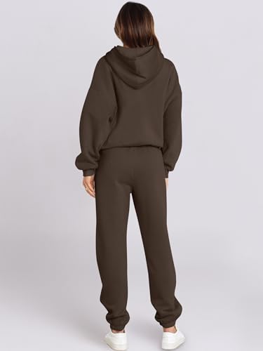 ANRABESS Womens 2 Piece Outfits Lounge Hoodie Oversized Sweatshirt Jogger Sweatpants Y2K Tracksuit Sweatsuit Set Fall Clothes3