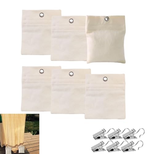 Lyivisk Set di 6 pesi per tende da esterni, resistenti alle intemperie, per tende, gazebo, tende e tovaglie, pratico fermacarda per giardino, terrazza e cabana