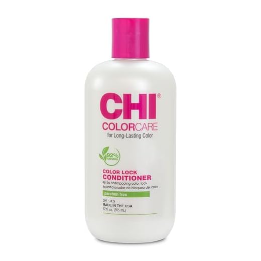 CHI ColorCare Color Lock Conditioner, Locks In Color & Replenishes Moisture For Color-Treated Hair, Sulfate, Paraben, & Cruelty-Free, 12 Oz