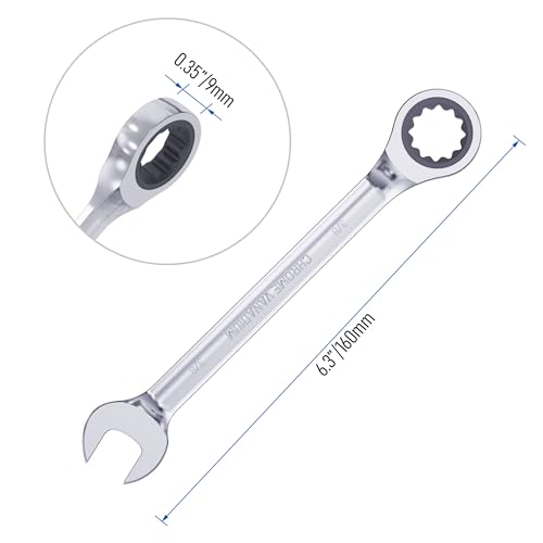 Image of 3 /8 Inch Ratcheting Combination Wrench SAE