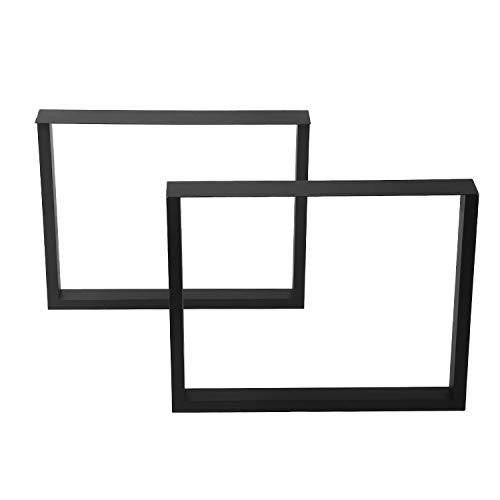 Mbqq Furniture Legs 28”Height 35”Wide Rustic Decory Square Tube Table Legs,Heavy Duty Metal Desk Legs,Dining Table Legs,Industrial Modern, Diy Iron Bench Legs #TOP3