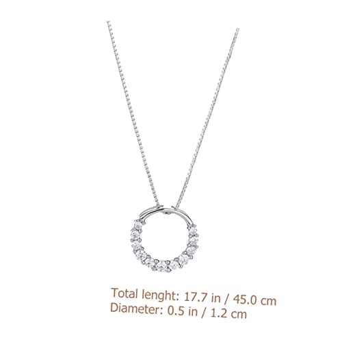 Collier S925 cercles de bureau en soirée l'accessoire mode de votre quotidien - 7